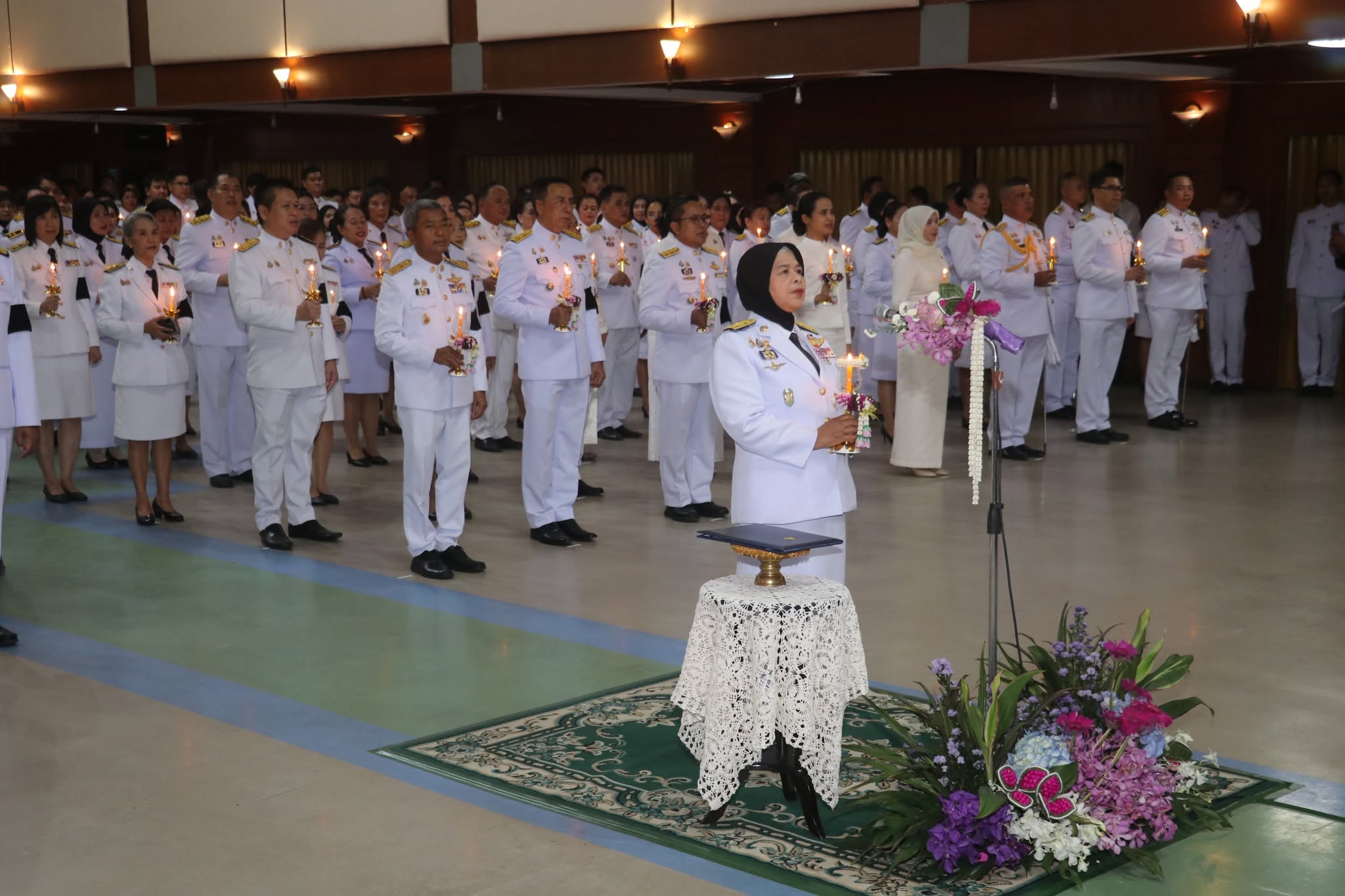 เกษตรปัตตานี เข้าร่วมพิธีถวายเครื่องราชสักการะวางพานพุ่ม และพิธีจุดเทียนถวายพระพรชัยมงคล เนื่องในโอกาสพระราชพิธีมหามงคลเฉลิมพระชนมพรรษา 4 รอบ สมเด็จพระนางเจ้าสุทิดา พัชรสุธาพิมลลักษณ พระบรมราชินี 3 มิถุนายน 2569
